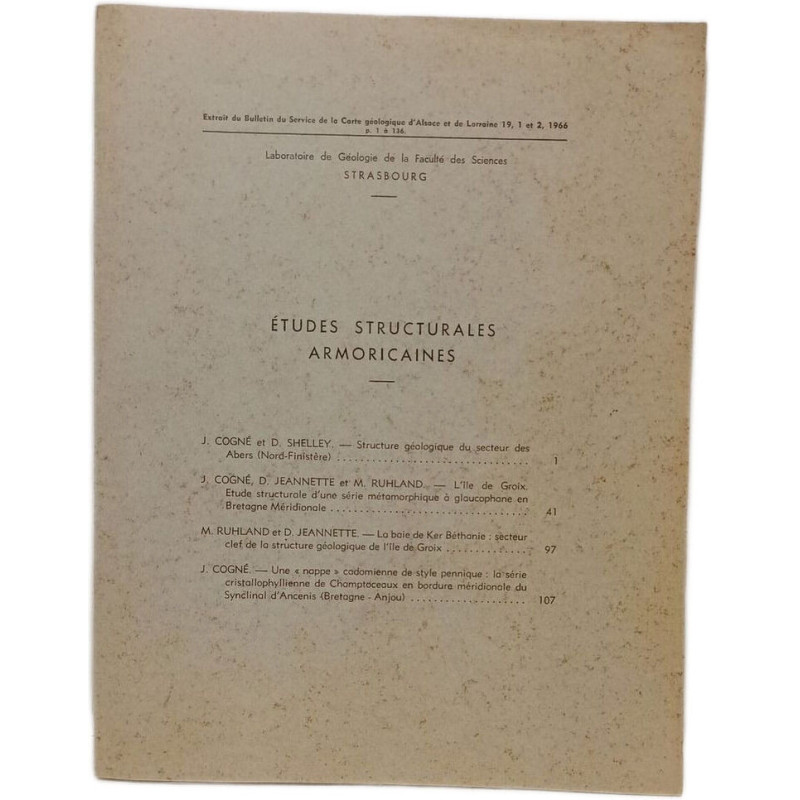 Études structurales armoricaines
