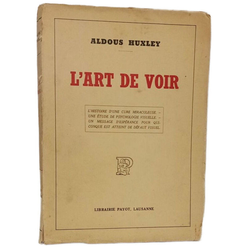 L'art de voir - L'histoire d'une cure miraculeuse une étude de...
