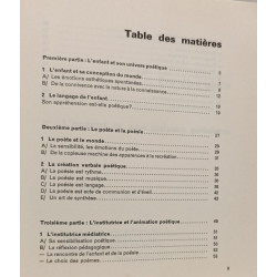 La sensibilisation poétique de l'enfant