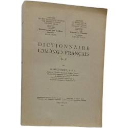 Dictionnaire Lomongo-Français K-Z