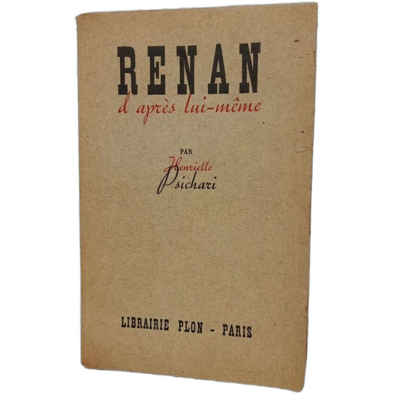 Renan d'après lui-même