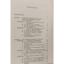 Les Critères du sous-développement - Geopolitique du Tiers-Monde