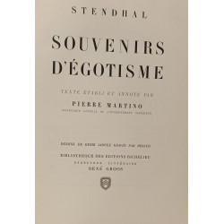 Souvenirs d'Égotisme - Ornes de Bois Graves