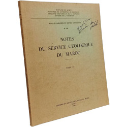 Notes du Service Géologique du Maroc - TOME 27