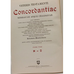 Concordantiae veteris testamenti hebraicae atque chaldaicae -...