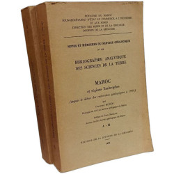 Bibliographie analytique des sciences de la terre - Maroc et...