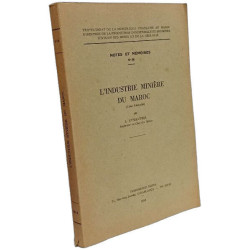 L'industrie minière du Maroc (zone française) / Notes et mémoires N°88