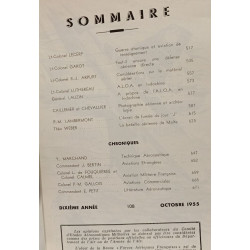 Forces aériennes françaises - Octobre 1955 n°108 revue mensuelle...