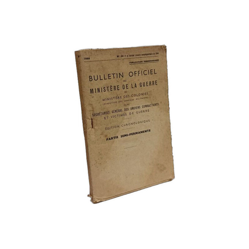 Bulletin officiel du Ministère de la Guerre du ministère des...