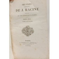 Oeuvres de J. Racine - TOME DEUXIEME