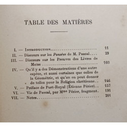 Discours sur les pensées de M. Pascal