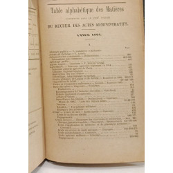 Receuil des actes administratifs - 1894 - TOME LVIX ...-...