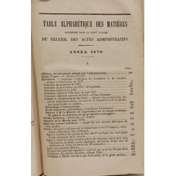 Receuil des actes administratifs - 1870 - Département de la Manche