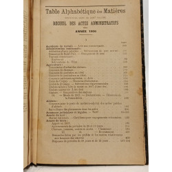 Receuil des actes administratifs - 1906 - Préfecture de la Manche