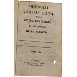 Mémorial administratif à l'usage de MM. les maires du département...
