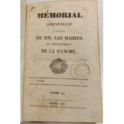 Mémorial administratif à l'usage de MM. les maires du département...