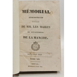 Mémorial administratif - ANNEE 1842/1843 - TOME XIV