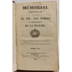 Mémorial administratif - ANNEE 1836/1837 - TOME XI