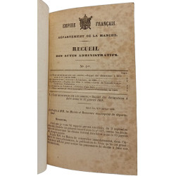 Receuil des actes administratifs - 1868 - Département de la Manche
