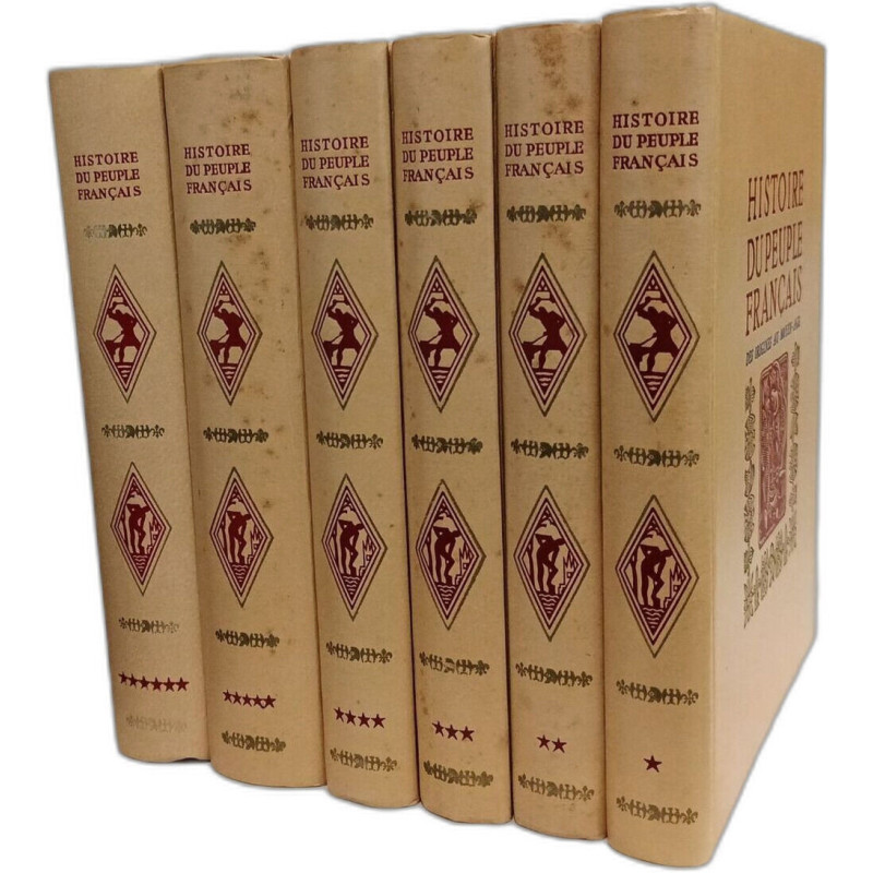 Histoire du peuple français tome un à six - 6 volumes : Des...