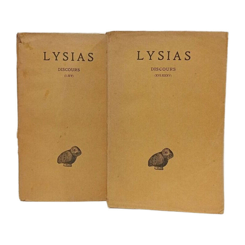 Lysias Discours Tome 1 + Tome 2