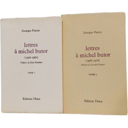 Lettres à Michel Butor Tome 1 (1956-1967) + Tome 2 (1968-1978)