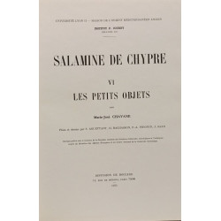 Salamine de Chypre VI Les petits objets - Université Lyon II...