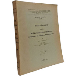 Études géologiques sur la Méséta marocaine occidentale...