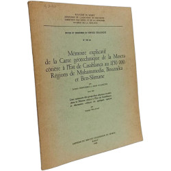 Mémoire explicatif de la Carte géotechnique de la Meseta côtière à...