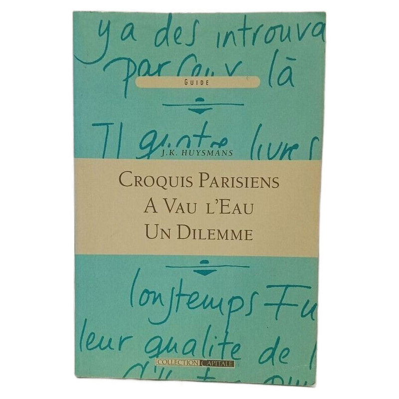 Croquis Parisiens à vau l'eau un dilemme