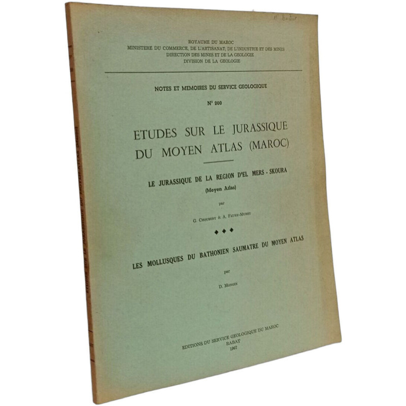 Études sur le Jurassique du Moyen Atlas (Maroc) - Les mollusques...