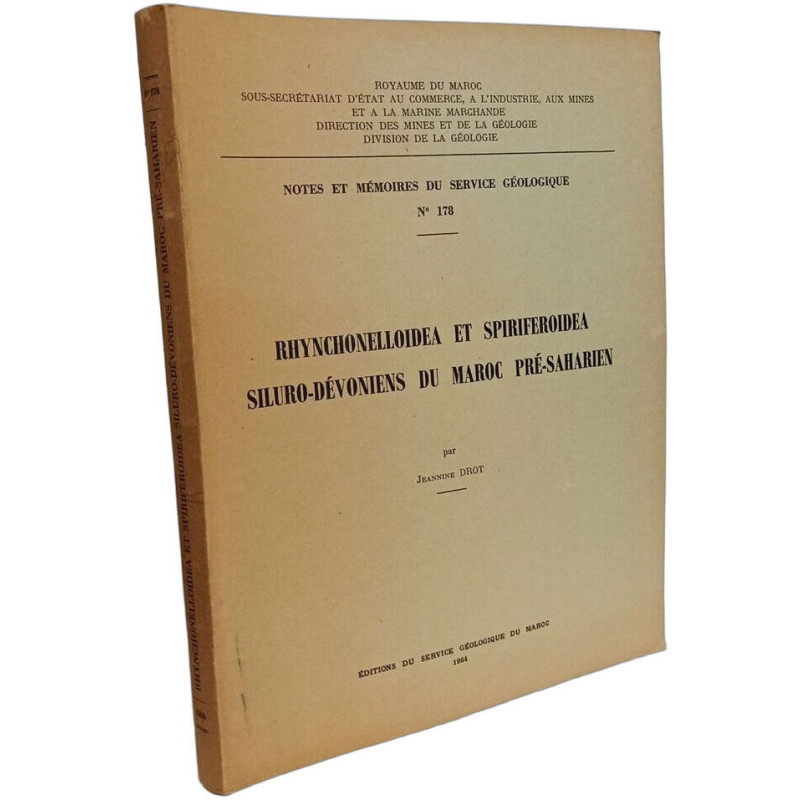 Rhynchonelloidea et Spiriferoidea siluro-dévoniens du Maroc...