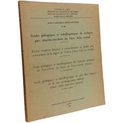 Études géologiques et métallogéniques de quelques gîtes...