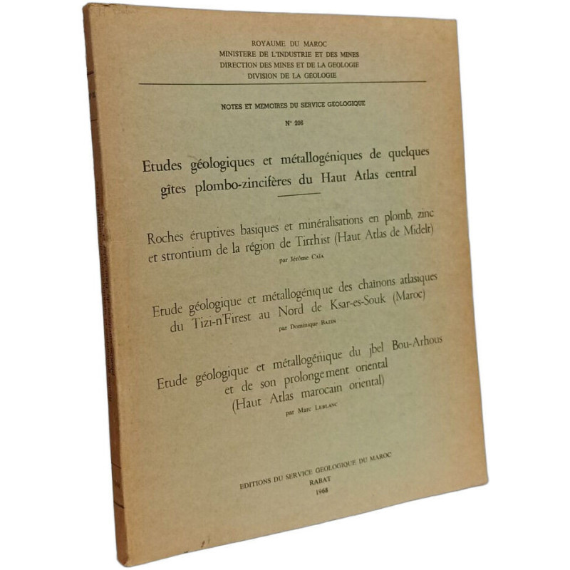 Études géologiques et métallogéniques de quelques gîtes...