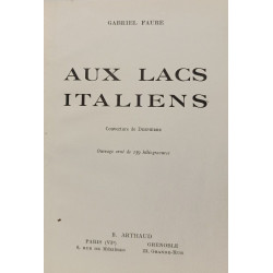 Aux lacs italiens - Couverure de DESPIERRE
