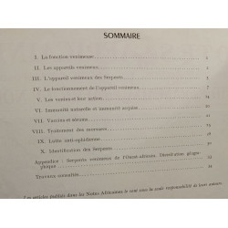 Serpents et venins, morsures et traitements - Notes africaines -...