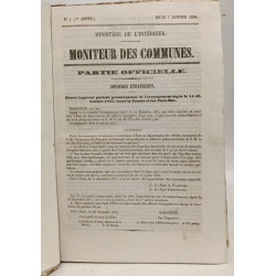 Moniteur des communes - 1858 - TOME VII 7e année