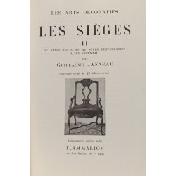 Les arts decoratifs - les sieges - tomes 1 et 2 - de l'art antique...