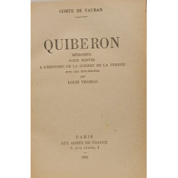 Quiberon. Mémoires pour servir à l'histoire de la guerre de la...