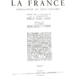 La France géographie en deux volumes