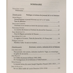 Les journaux de la vie litteraire Actes du colloque de Brest 18-19...
