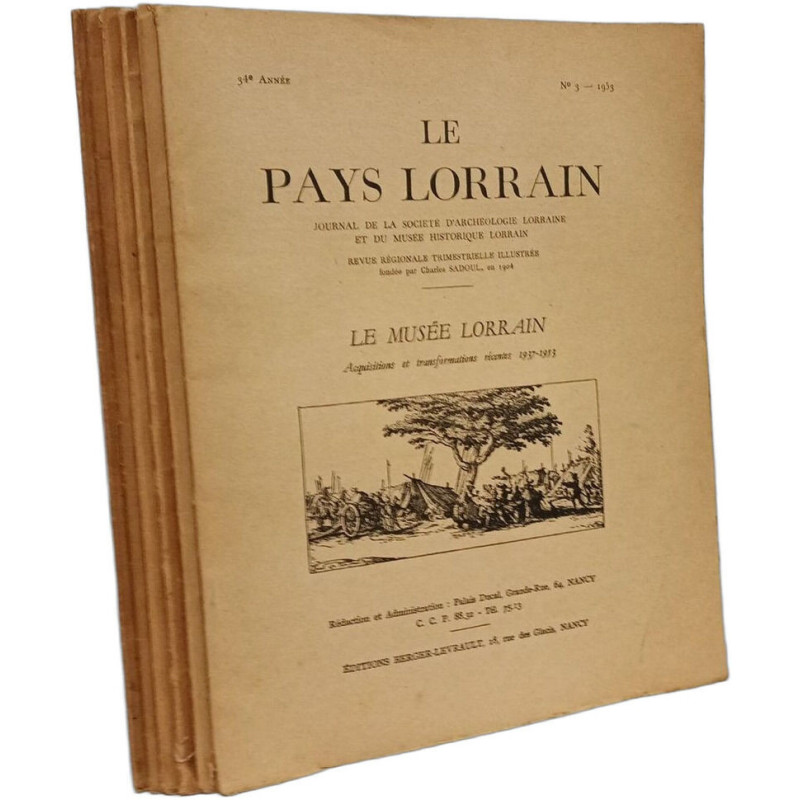 Le Pays Lorrain journal de la société d'archéologie lorraine et du...