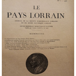 Le Pays Lorrain journal de la société d'archéologie lorraine et du...