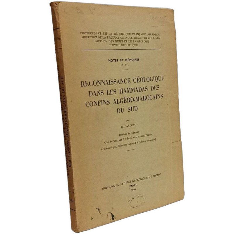Reconnaissance géologique dans les Hammadas des confins...
