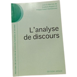 L'analyse de discours - collection methodes de recherche en...