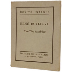 Écrits intimes. Feuilles tombées