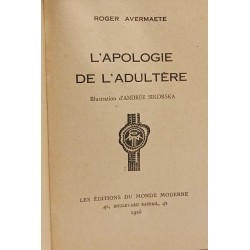 L'apologie de l'adultère - illustrations d'Andrée Sikorska