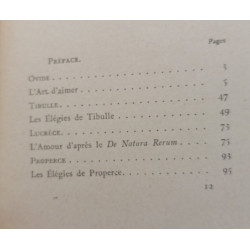 Amours antiques. La Rome classique amoureuse d'après Ovide Tibulle...