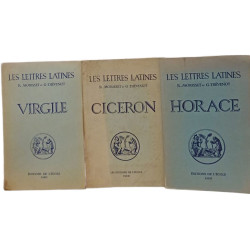 Les Lettres Latines (3 livres) Virgile + Ciceron + Horace