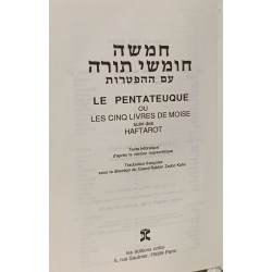 Le Pentateuque ou Les Cinq Livres de Moïse suivi des Haftarot